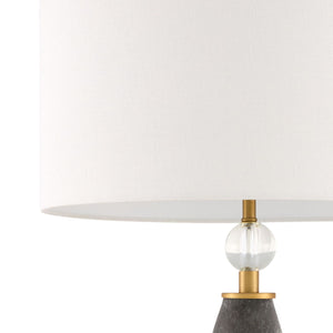   Frosted Black Glass Table Lamp | Oroa.com