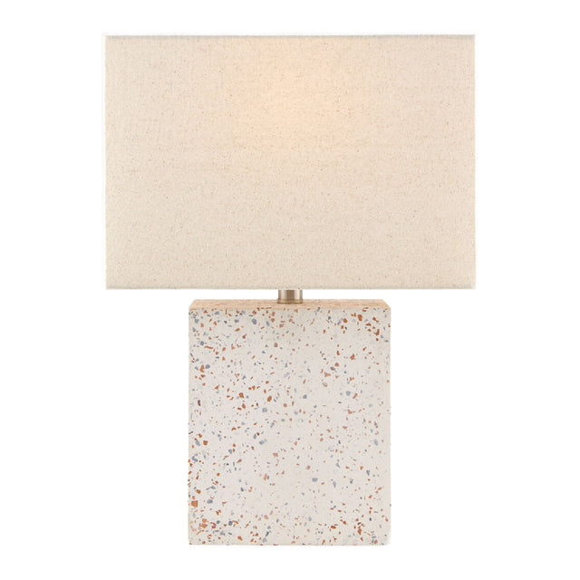 Modern European furniture - Brushed White Concrete Table Lamp - www.oroa.com