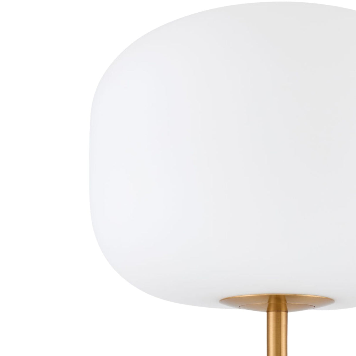   White Glass Accent Floor Lamp | Oroa.com