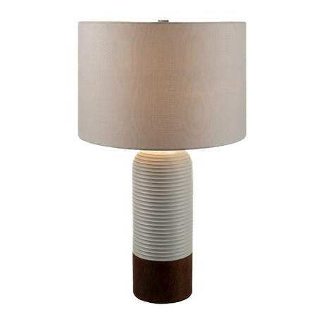   Modern European furniture - White Drum Linen Table Lamp - www.oroa.com | Oroa.com