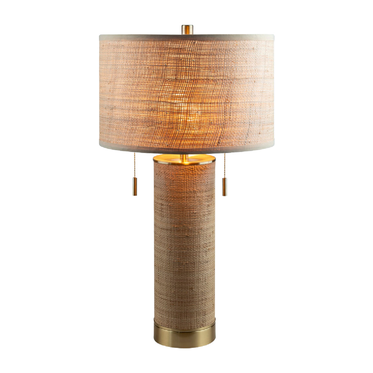   Tan Rattan Accent Table Lamp | Oroa.com