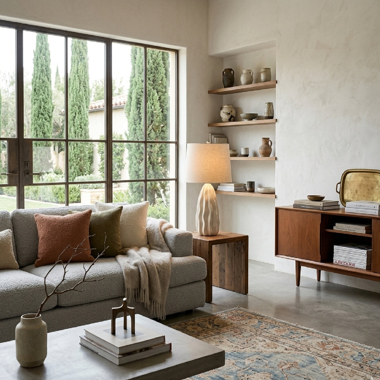   Modern European furniture - Wavy White Ceramic Table Lamp - www.oroa.com | Oroa.com