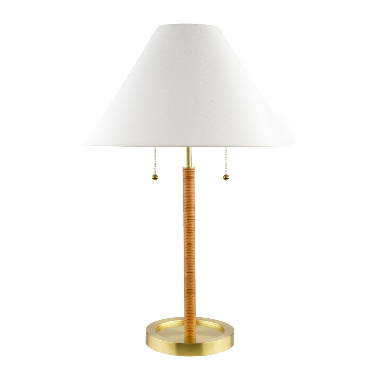   Modern European furniture - White Linen Pull-Switch Table Lamp - www.oroa.com | Oroa.com