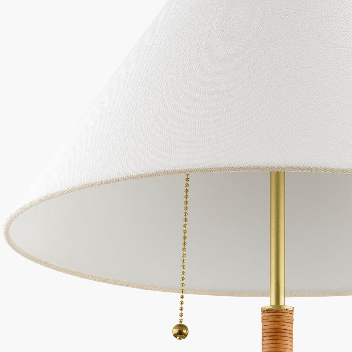   Modern European furniture - White Linen Pull-Switch Table Lamp - www.oroa.com | Oroa.com