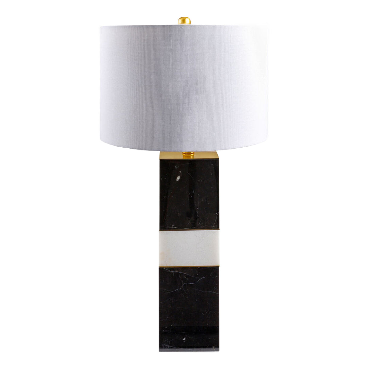   Black & White Marble Table Lamp | Oroa.com