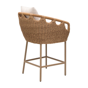   Hand-Woven Wicker Outdoor Bar Stool | Oroa.com