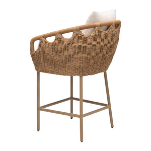   Hand-Woven Wicker Outdoor Bar Stool | Oroa.com