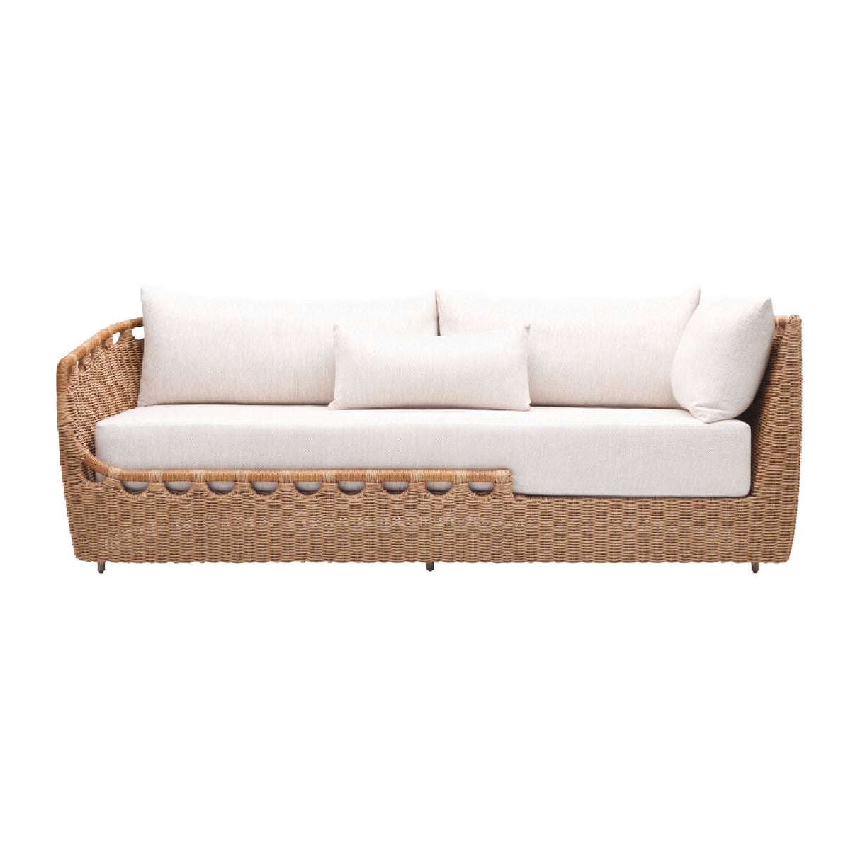   Modern European furniture - Hand-Woven Wicker Outdoor Sectional Sofa - www.oroa.com | Oroa.com
