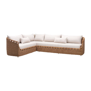   Modern European furniture - Hand-Woven Wicker Outdoor Sectional Sofa - www.oroa.com | Oroa.com