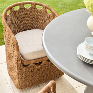   Modern European furniture - Hand-Woven Wicker Outdoor Dining Chair - www.oroa.com | Oroa.com