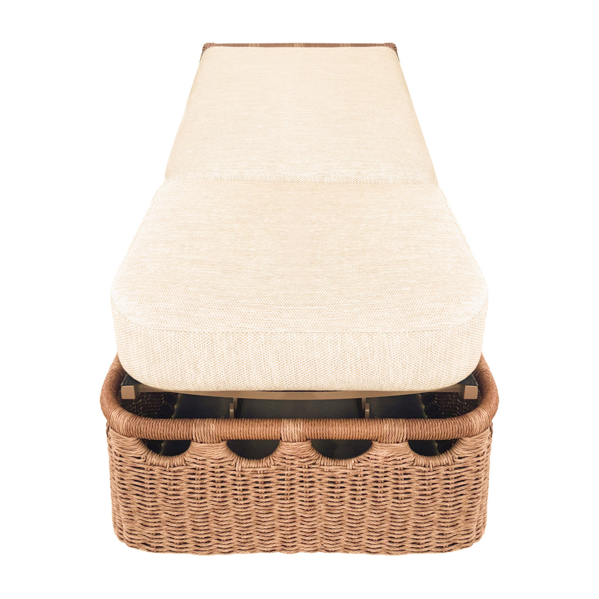   Hand-Woven Wicker Outdoor Chaise Lounge | Oroa.com