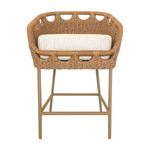   Modern European furniture - Hand-Woven Wicker Outdoor Counter Stool - www.oroa.com | Oroa.com