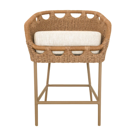   Modern European furniture - Hand-Woven Wicker Outdoor Counter Stool - www.oroa.com | Oroa.com