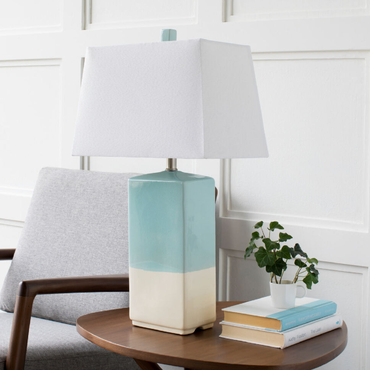   Modern European furniture - Turquoise Ceramic Accent Table Lamp - www.oroa.com | Oroa.com