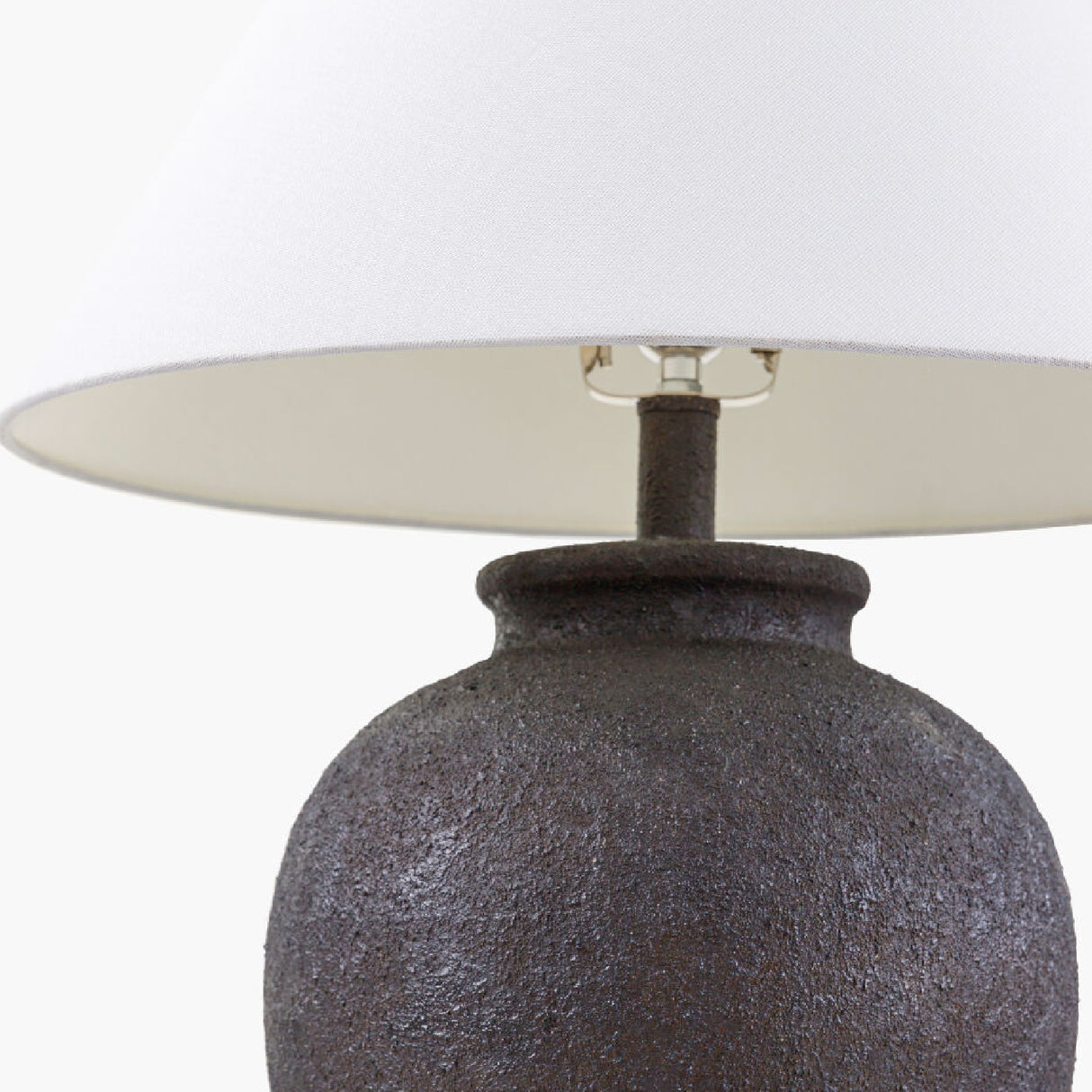  Modern European furniture - Ceramic White Linen Table Lamp - www.oroa.com | Oroa.com