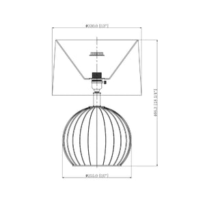   Modern European furniture - Round Rattan Base Table Lamp - www.oroa.com | Oroa.com