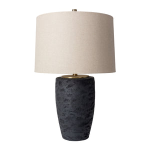   Black Textured Base Table Lamp | Oroa.com