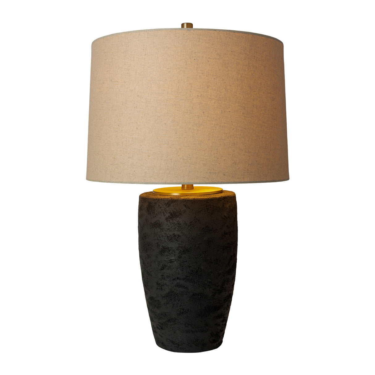   Black Textured Base Table Lamp | Oroa.com