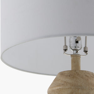   Modern European furniture -  Geometrical Base Linen Table Lamp - www.oroa.com | Oroa.com