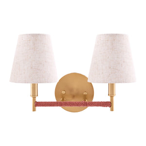   Modern European furniture - Fabric Shade 2-Light Wall Lamp - www.oroa.com | Oroa.com