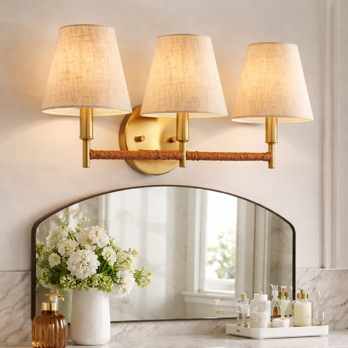   Modern European furniture -  Gold Armed Wall Lamp - www.oroa.com | Oroa.com