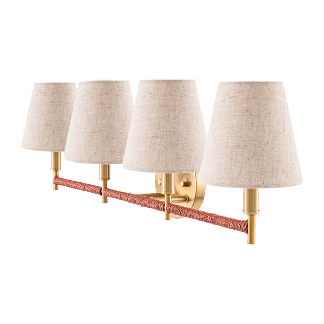 Modern European furniture - Fabric Shade 4-Light Wall Lamp - www.oroa.com