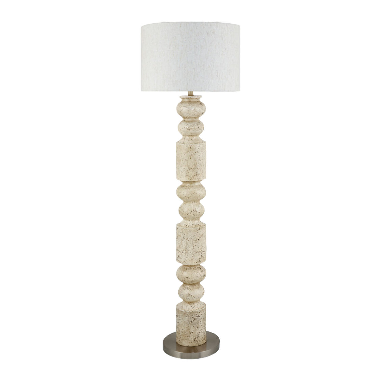   Cream Layered Base Floor Lamp | Oroa.com
