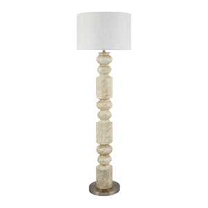   Cream Layered Base Floor Lamp | Oroa.com