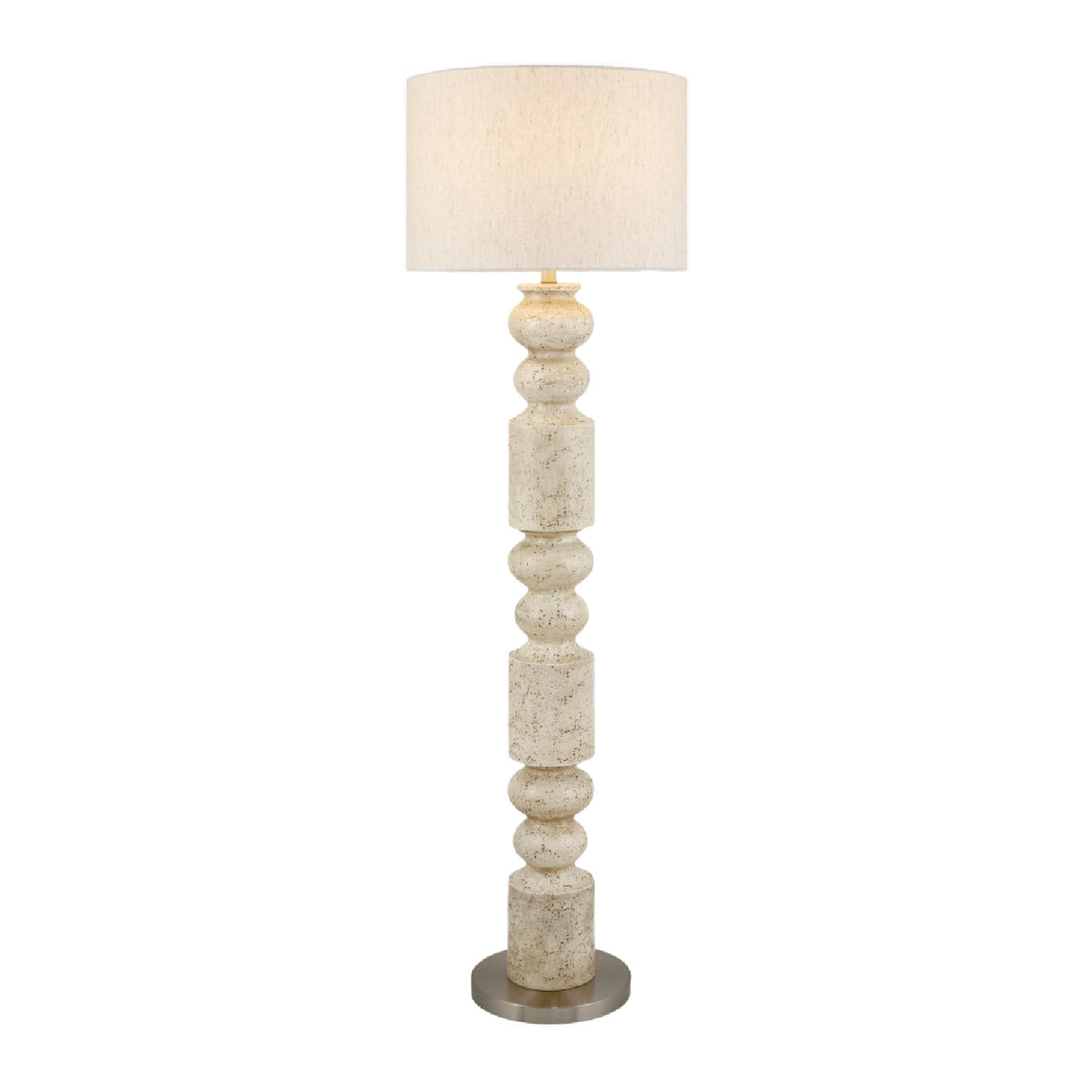   Cream Layered Base Floor Lamp | Oroa.com