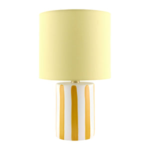   Modern European furniture - Striped Ceramic Linen Table Lamp - www.oroa.com | Oroa.com