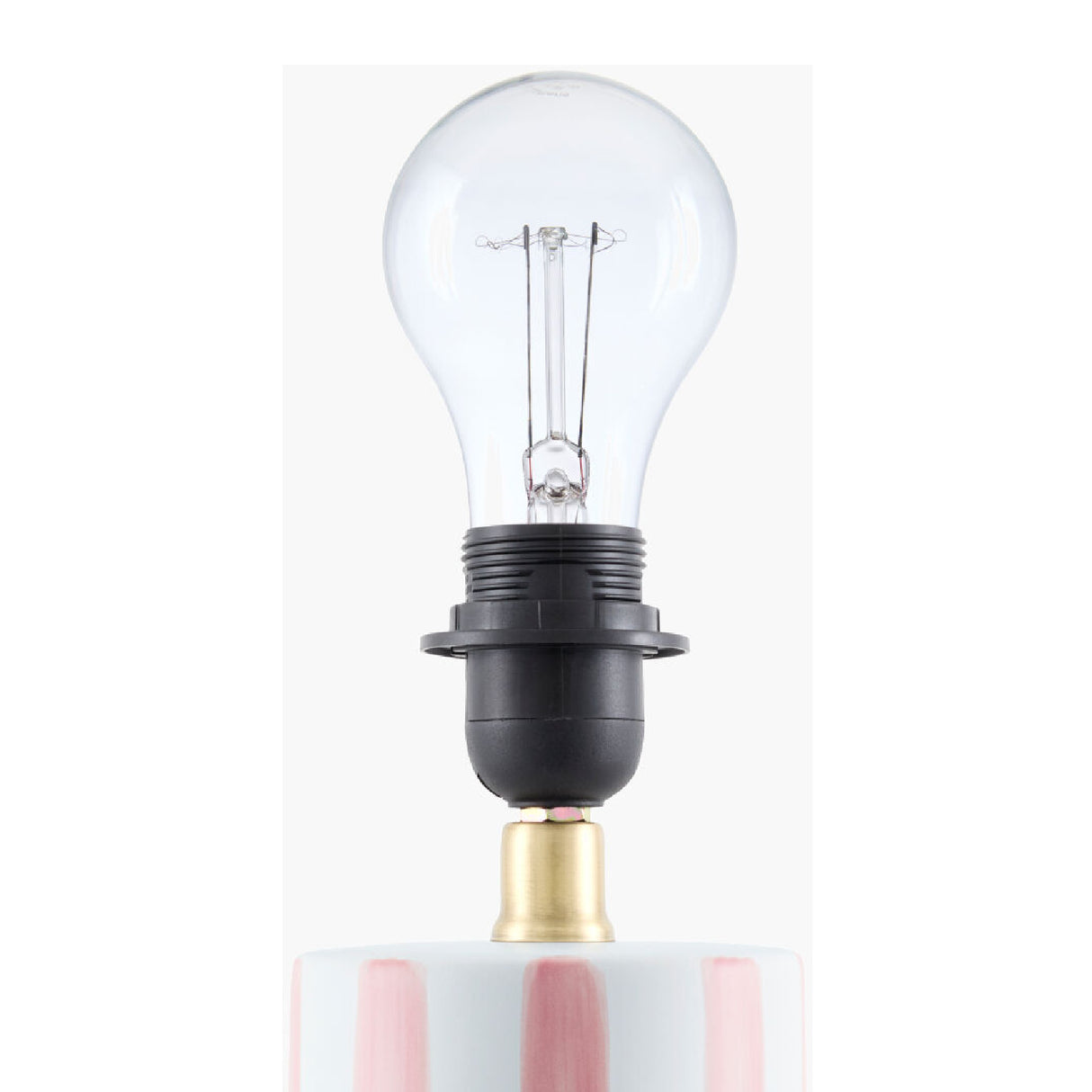   Modern European furniture - Striped Ceramic Linen Table Lamp - www.oroa.com | Oroa.com