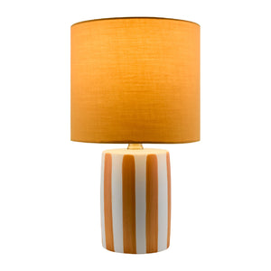   Modern European furniture - Striped Ceramic Linen Table Lamp - www.oroa.com | Oroa.com