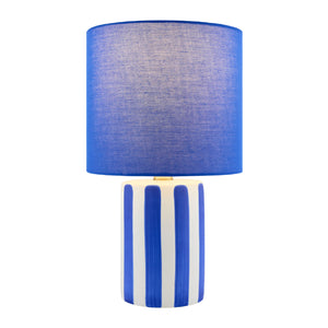   Modern European furniture - Striped Ceramic Linen Table Lamp - www.oroa.com | Oroa.com