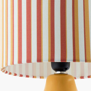   Modern European furniture - Striped Linen Ceramic Table Lamp - www.oroa.com | Oroa.com