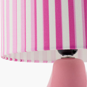   Modern European furniture - Striped Linen Ceramic Table Lamp - www.oroa.com | Oroa.com