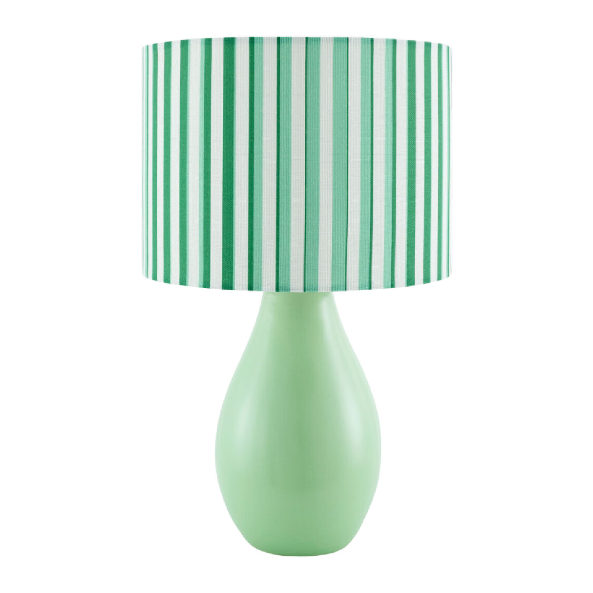   Modern European furniture - Striped Linen Ceramic Table Lamp - www.oroa.com | Oroa.com