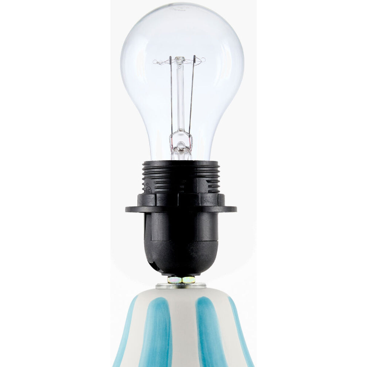   Modern European furniture - Hand-painted Striped Ceramic Table Lamp - www.oroa.com | Oroa.com