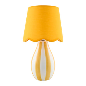   Modern European furniture - Striped Ceramic Seagrass Table Lamp - www.oroa.com | Oroa.com