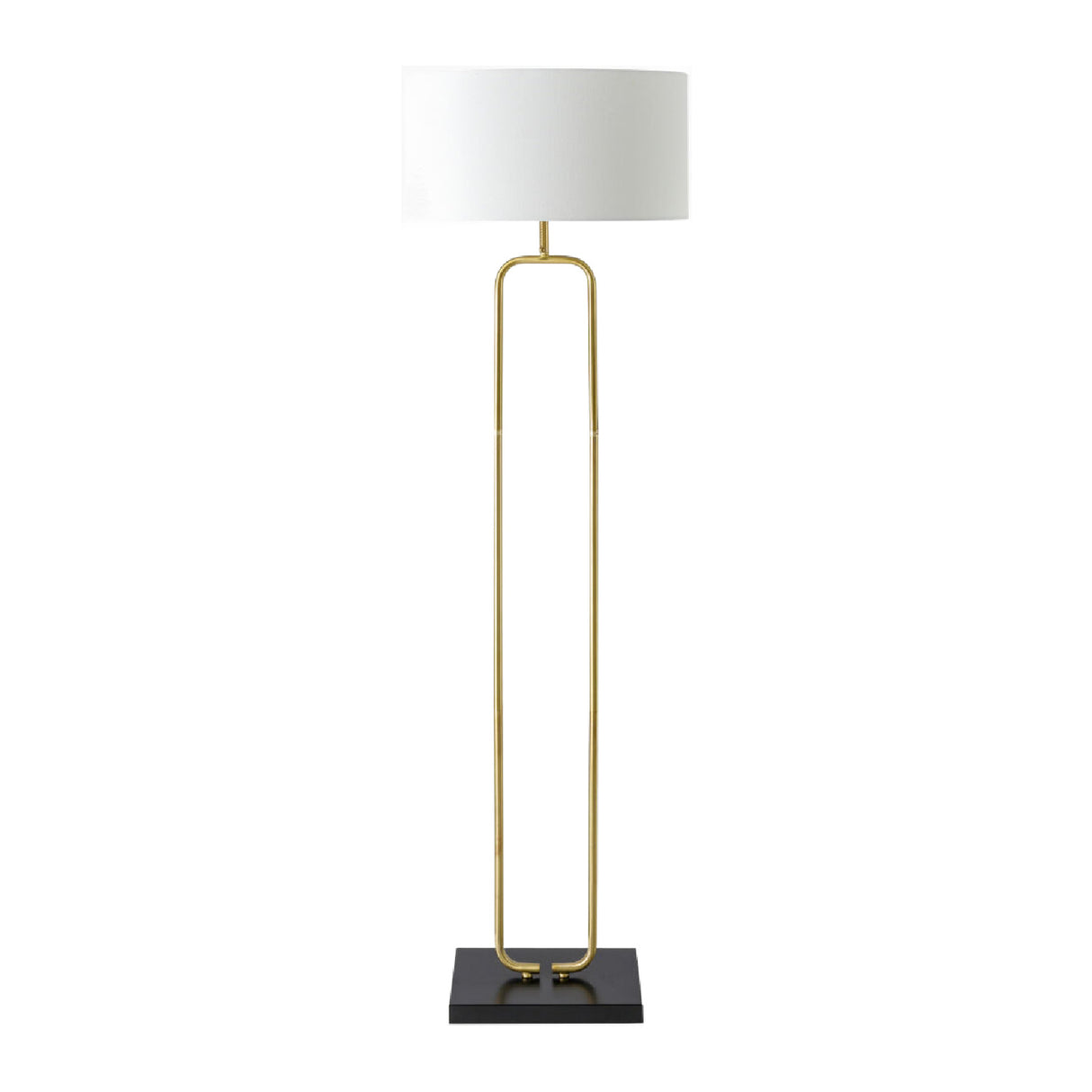   White Linen Accent Floor Lamp | Oroa.com