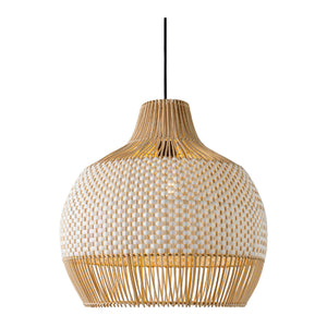   Two-Toned Braided Rattan Pendant Lamp | Oroa.com