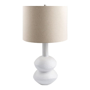   White Ceramic Table Lamp | Oroa.com