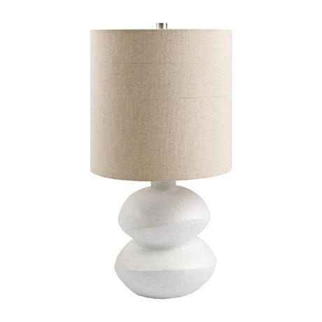   Modern European furniture - White Sculptured Ceramic Table Lamp - www.oroa.com | Oroa.com