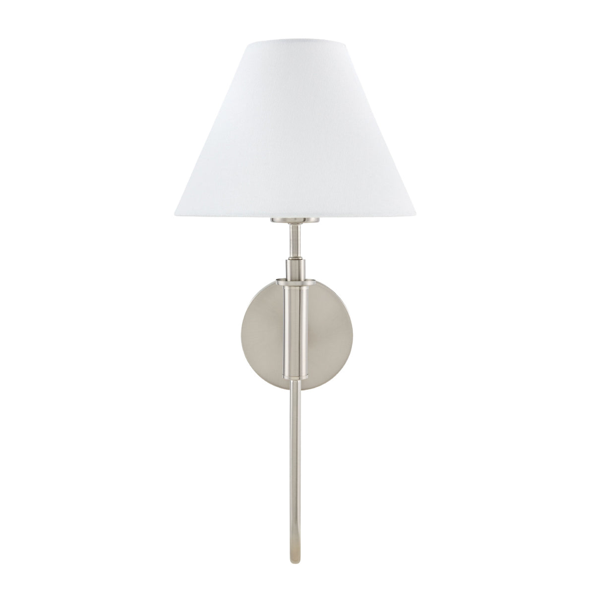   Modern European furniture - White Linen Silver Wall Lamp - www.oroa.com | Oroa.com