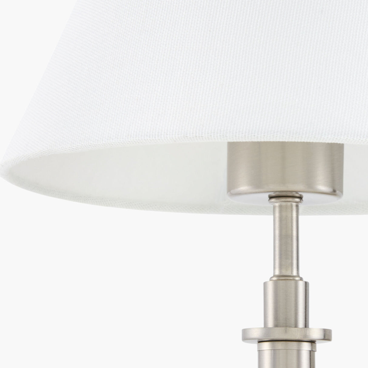   Modern European furniture - White Linen Silver Wall Lamp - www.oroa.com | Oroa.com