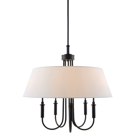   Modern European furniture -  White Linen 5-Light Chandelier - www.oroa.com | Oroa.com