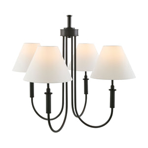   Modern European furniture -  White Linen 4-Light Chandelier - www.oroa.com | Oroa.com