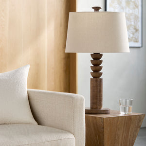   Cream Linen Accent Table Lamp | Oroa.com