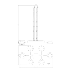   Metal Shade 6-Light Chandelier | Oroa.com