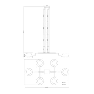   Metal Shade 6-Light Chandelier | Oroa.com