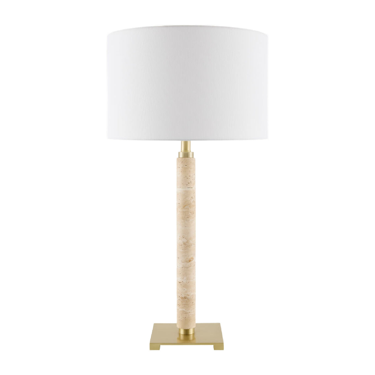   White Linen Accent Table Lamp | Oroa.com